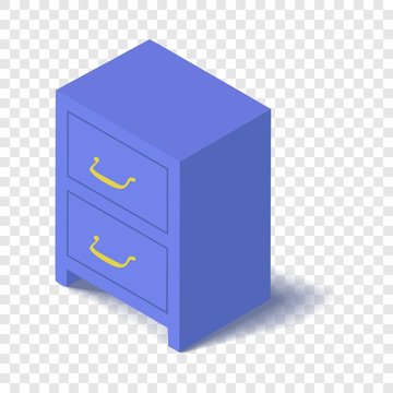 Locker icon. Isometric illustration of locker vector icon for web