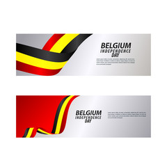 Belgium Independence Day Celebration Vector Template Design Illustration