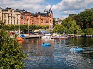 Fototapeta premium view of old town of stockholm sweden