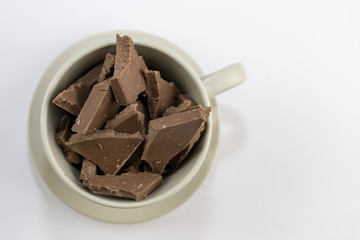 Copa ,taza de chocolate.