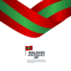 Maldives Independence Day Celebration Vector Template Design Illustration