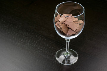 Copa ,taza de chocolate.