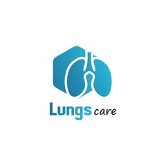 Lungs Care Logo Inspirations template