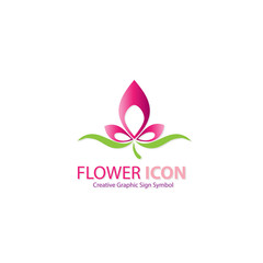 flower icon sign symbol logo graphic design