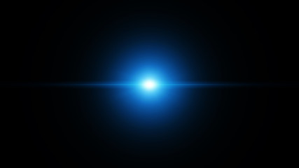 Lens Sun Flare Film Making Transition Illustration.  Abstract Virtual Reality Graphic Sunrise Background For Information, Presentation.