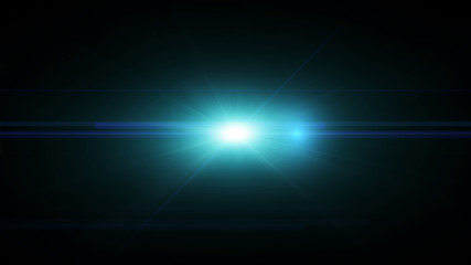 Lens Sun Flare Film Making Transition Illustration.  Abstract Virtual Reality Graphic Sunrise Background For Information, Presentation.