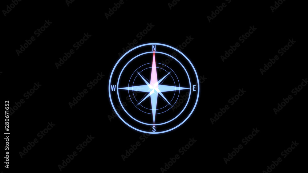 Aufkleber HUD Futuristic Elements Arrow Hexagon Spin Future Connection Monitor Concept. Abstract Hi Technology UI Interactive Design Illustration.