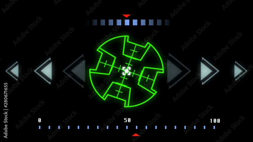Poster HUD Futuristic Virtual Technology User Control Interface Screen Panel. Abstract Security UI Elements Illustration