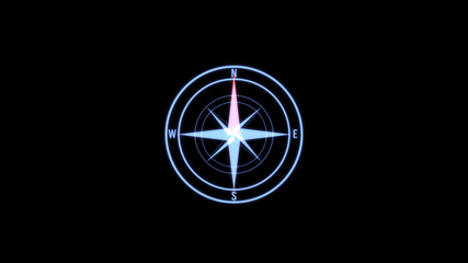 HUD Futuristic Elements Arrow Hexagon Spin Future Connection Monitor Concept. Abstract Hi Technology UI Interactive Design Illustration.
