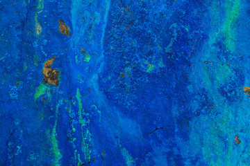 A mineral background image of nature blue azurite.