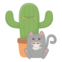 Isolated kawaii cartoons design vector illustration