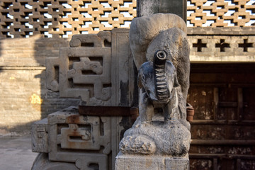 Stone carvings of ancient Chinese Architecture