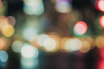 Blurred cityscape view, abstract light background