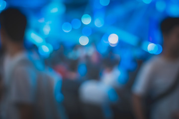 Blur background of Crowd People in the live show; abstract bokeh background