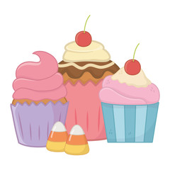 Sweet and delicious muffins design