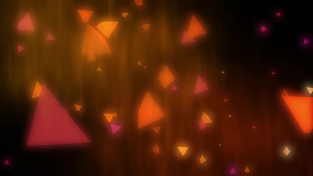 tumbling triangles pyramids abstract motion background