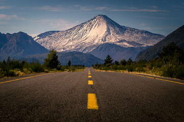 road to volcano antuco in the morning © miguel
