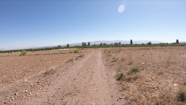rural path next to Cogollos de Guadix, province of Granada, Andalusia, Spain