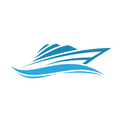 Fototapeta premium boat logo design