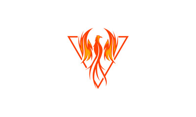phoenix bird logo vector icon