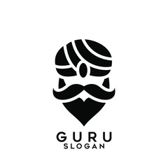 guru logo icon designs vector - obrazy, fototapety, plakaty