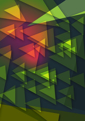 Colorful triangle background design 