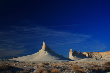 Kazakhstan. Plateau Ustyurt. Rock remnants.