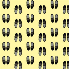 Seamless sneakers pattern background