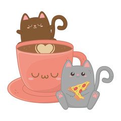 Isolated kawaii cartoons design vector illustration