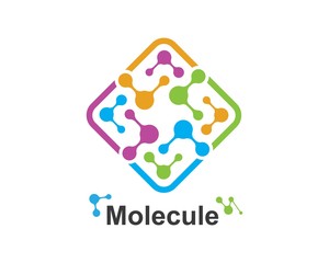 molecule logo vector illustration design