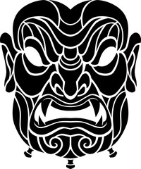 Traditional Japanese Samurai Mask, Crafts