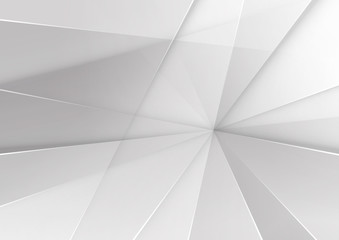 Fototapeta premium Abstract geometric white and grey color background. Technology modern design. Vector illustration.