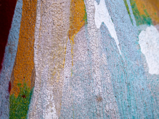 Colorful oil painting multi  colors abstract background and texture.