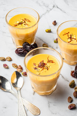 saffron carrot porridge or kheer