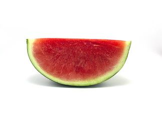 Watermelon sliced isolated on white background. 