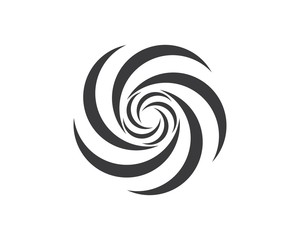 vortex logo icon wave and spiral vector