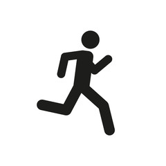 Fototapeta na wymiar Running man icon. Simple vector illustration