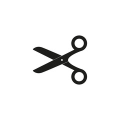 Scissors icon. Simple vector illustration