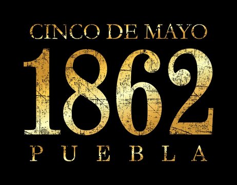 Cinco de Mayo 1862 Puebla (Ancient Gold)
