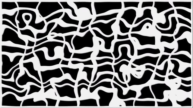 Turbulance grid, modern abstraction with deformation of space, 3d rendering abstract background, computer generated backdrop