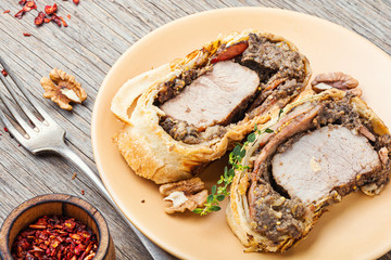 Homemade beef Wellington