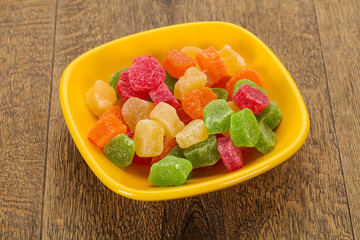 Sweet candied fruit