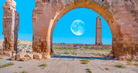 Ruins of the ancient city of Harran - Urfa , Turkey (Mesopotamia) - Old astronomy tower "Elements of this image furnished by NASA "