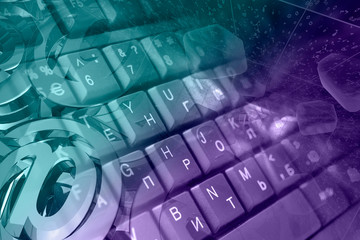 Keyboard and mail signs