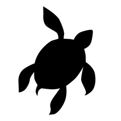 Beautiful turtle art water color background illustration