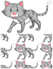 Seamless design pattern isolated on white