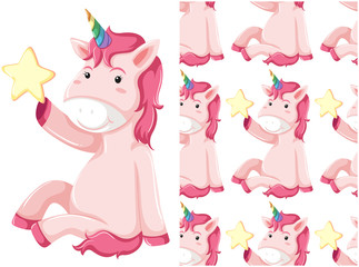 Seamless design pattern isolated on white