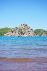 seascape with rocks in the foreground