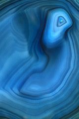 Detail of a blue agate stone