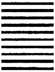 Set of grunge lines. Dirty line of paint from the roller. Torn strips of ink. Traces of the brush strokes with a dry brush